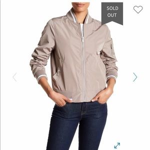 ⭐️HP⭐️NWT RACHEL Rachel Roy Jersey Stripe Bomber